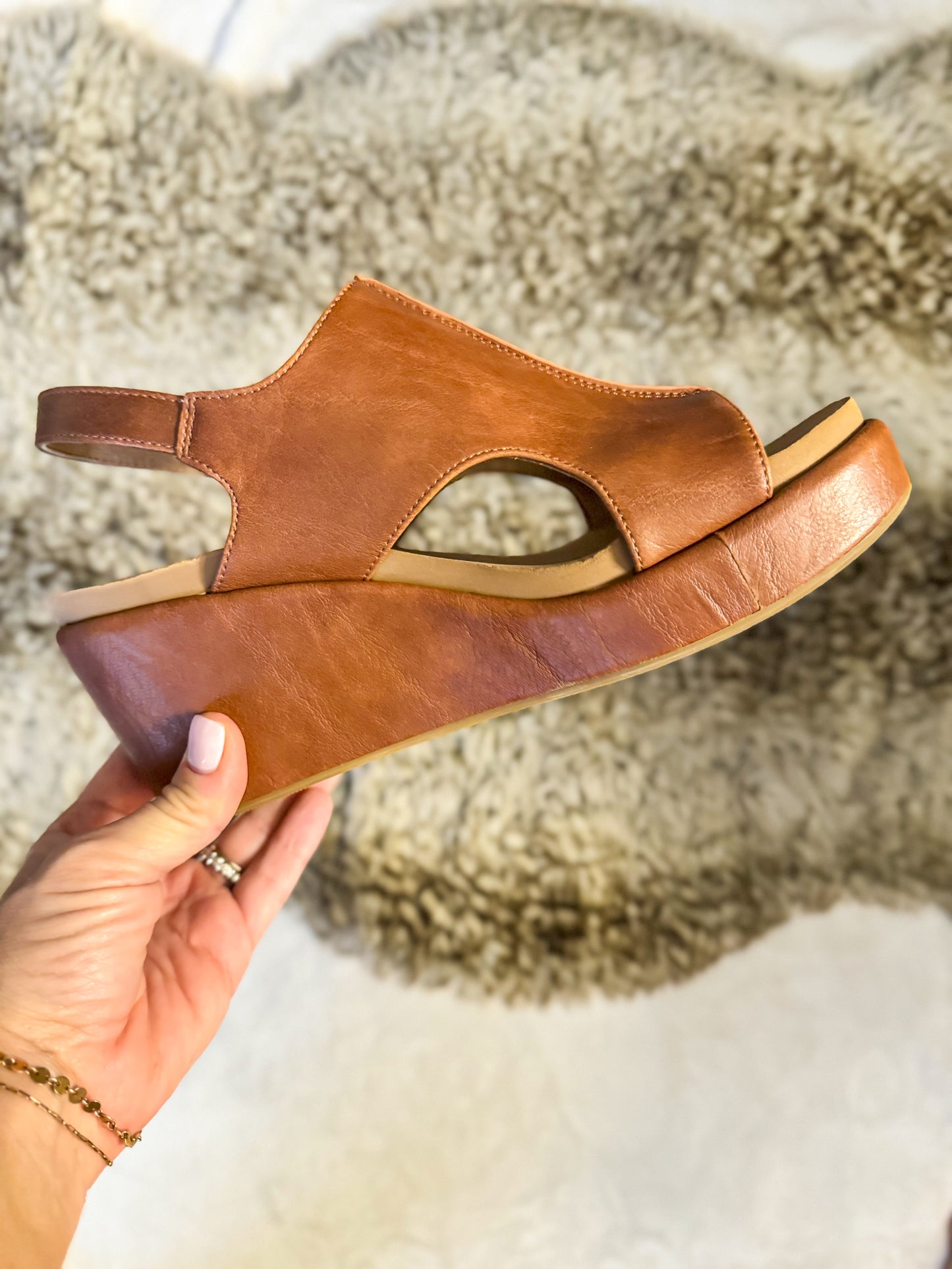 Corky's Bourbon Carley Covered Cork Sandals