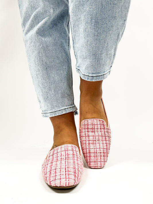 Corky's Pink Tweed Goody 2 Shoes Flats