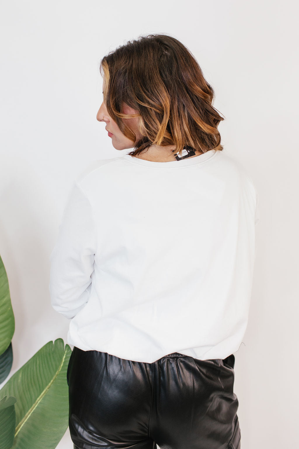 Effortless Essential Long Sleeve Top In Ivory