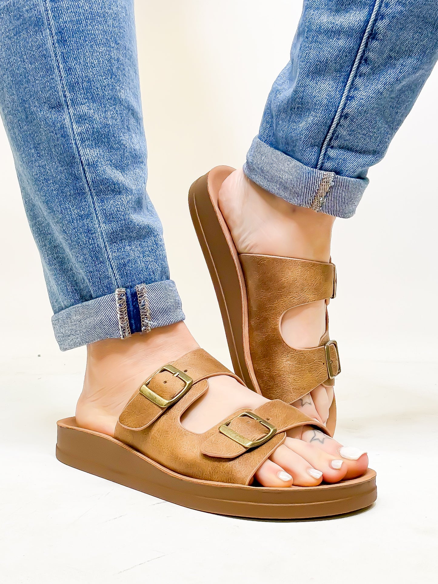 Corky's Taupe Let's Be Real Sandals