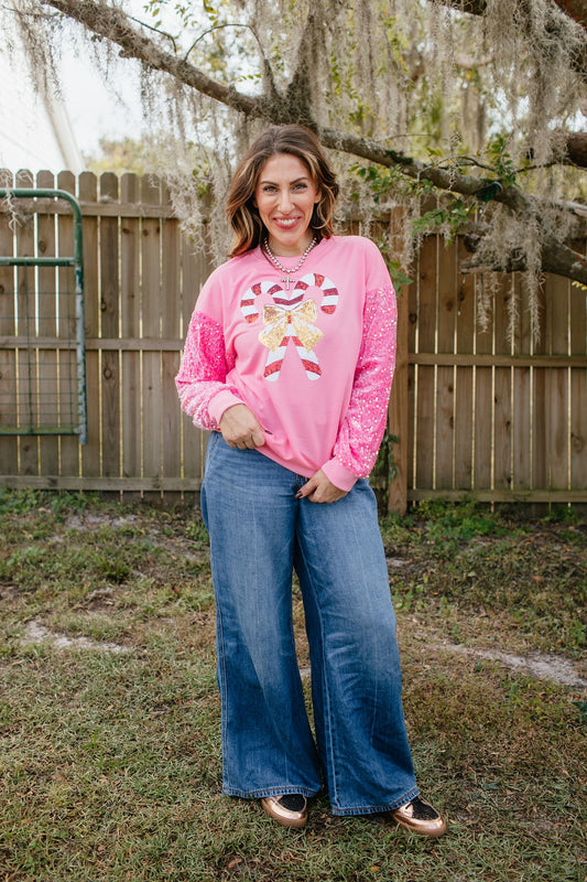 Candy Cane Lane Sweater