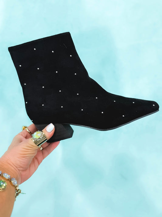 Presale: Corky's Black Faux Suede Such A Tease Boots