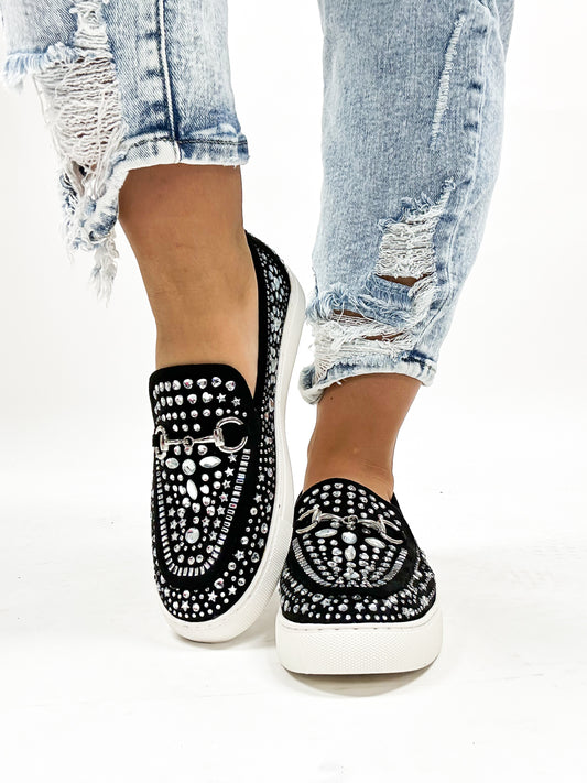 Corky's Black Faux Suede Nail Biter Sneakers