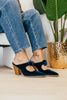 Corky's Teal Velvet Knot Gonna Happen Shoes