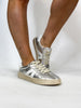 Corky's Silver Crinkle Metallic Friend Zone Sneakers
