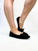 Corky's Black Faux Suede Sugar Rush Flats