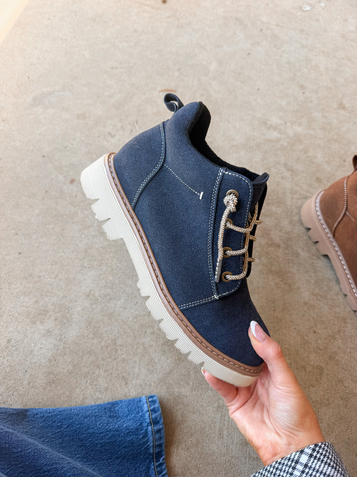 Very G Navy Bernie Boots