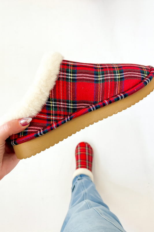 Corky's Red Plaid Sleepyhead Shoes