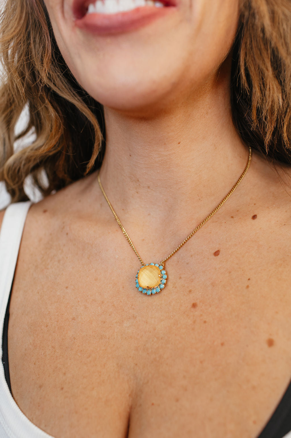 Tova Cambrie Necklace in Orange - FINAL SALE