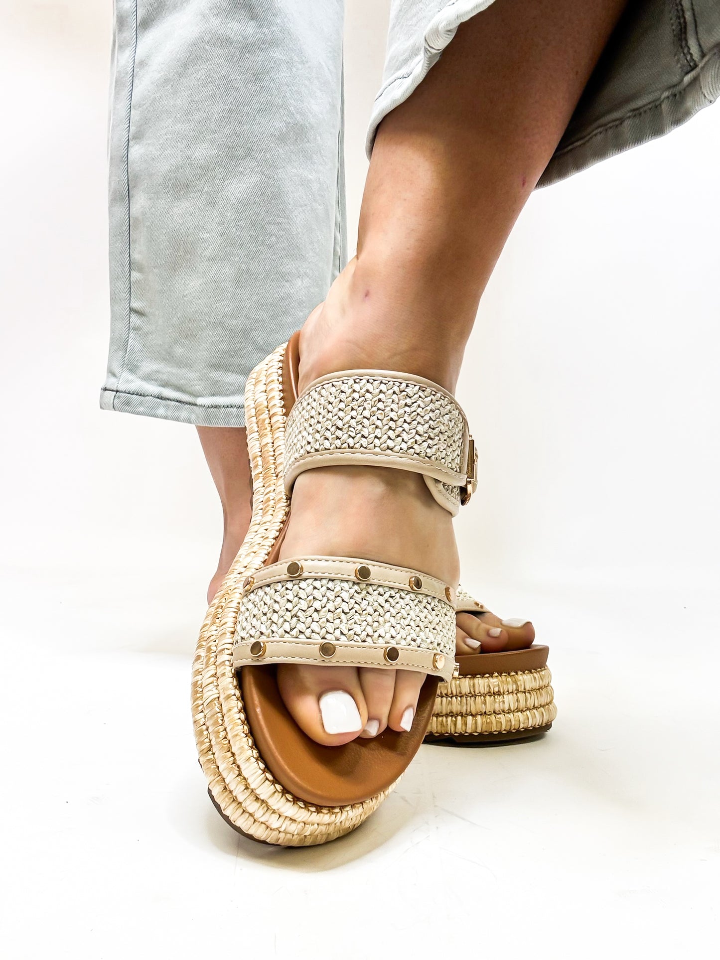 Corky's Natural Raffia Walk of Shame Sandals