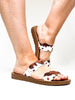 Corky's Brown Cow Wishy Washy Sandals