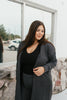Ribbed & Ready Lounge Set In Black - Reg & Curvy