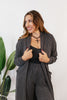 Ribbed & Ready Lounge Set In Black - Reg & Curvy