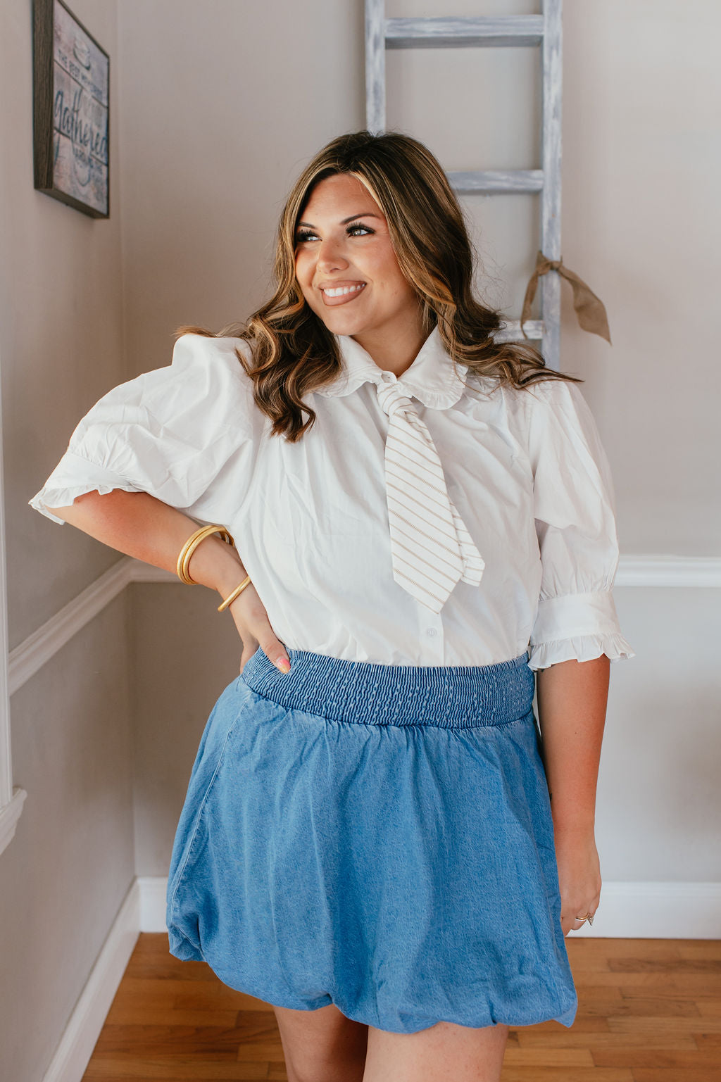 Clean Girl Classic Top In White