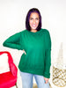 Black Friday Deal: Stripe Story Top in Hunter Green - Reg/Curvy