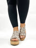 Corky's Tan Sparkle Leopard Miss Carley Wedges