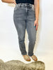 Judy Blue Sparkle Stone Grey Straight Leg Jeans Reg/Curvy