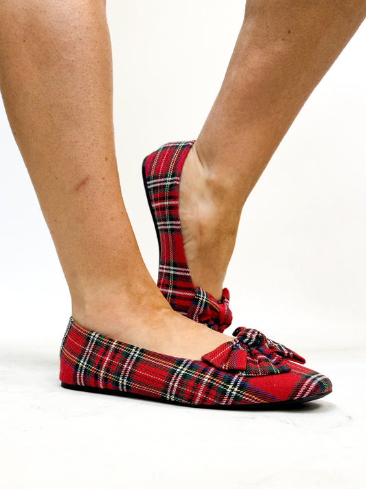 Corky's Red Plaid Sugar Rush Flats