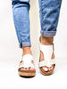 Corky's White Silver Combo Top Secret Wedges