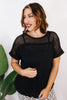 Mesh and Sparkles Top - Reg/Curvy