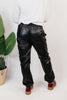 Sleek Street Faux Leather Joggers