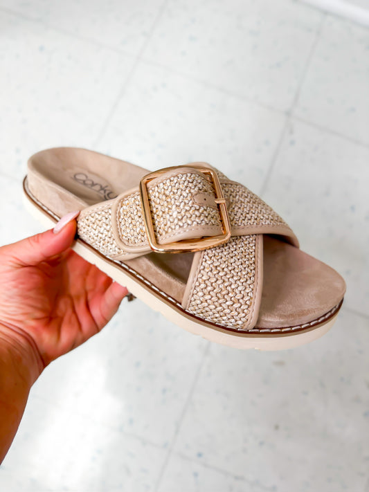 Corky's Beige Booked Sandals