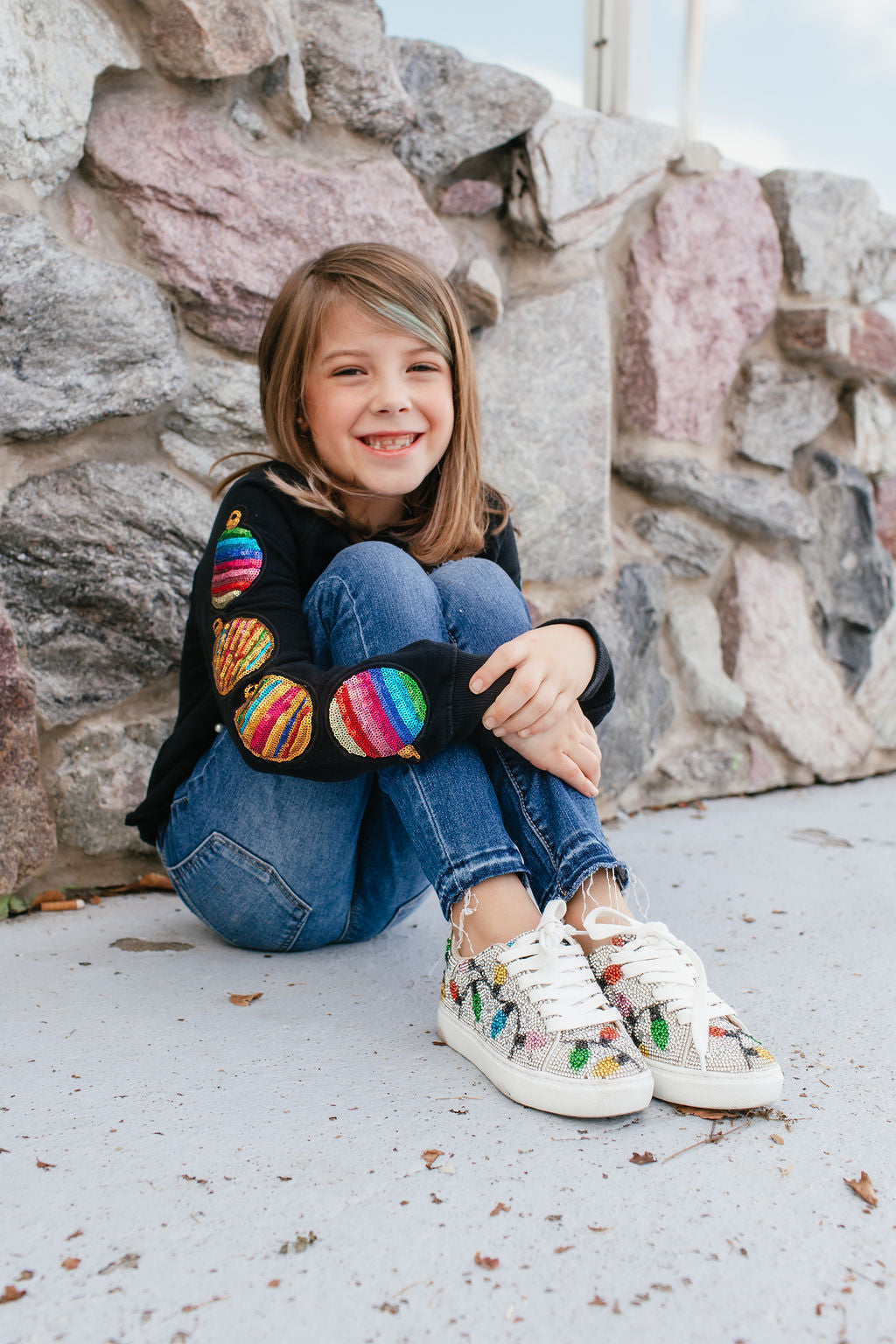 Betsey Johnson Children's Multi Light Sidny Sneakers