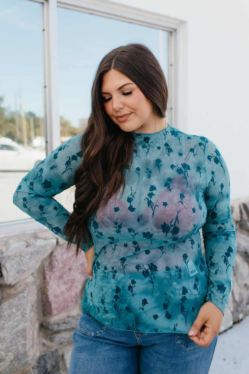 Teal Dream Mesh Top - Reg & Curvy