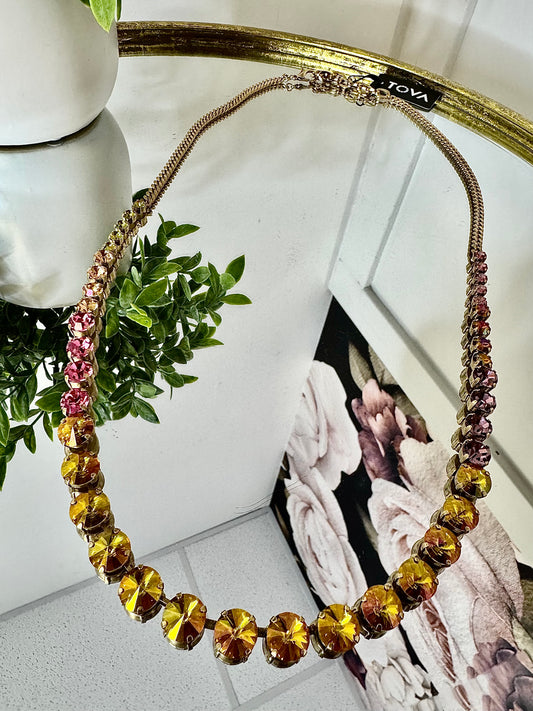 Tova Ima Long Necklace in Watermelon - FINAL SALE