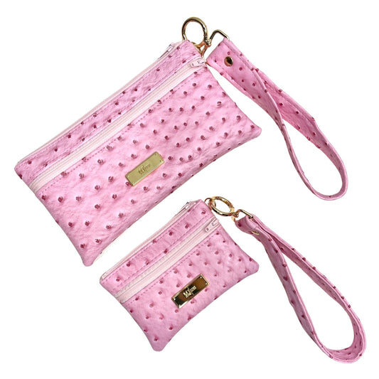 Presale: Makeup Junkie Bags - Demi - Blush Ostrich
