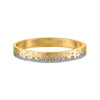 Scattered Pave Hinge Bracelet in Silver/Gold