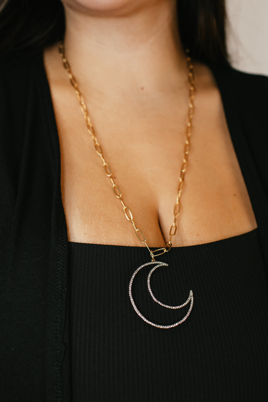 Mariela Moon Long Necklace