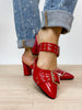 Red Patent Orley Heels