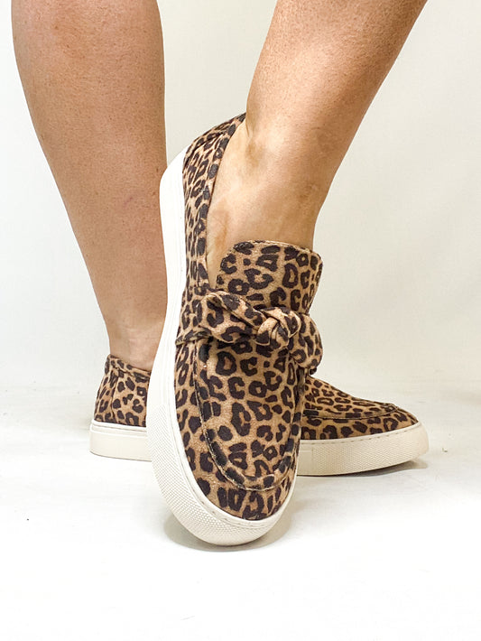 Corky's Leopard Why Knot Shoes