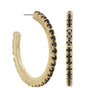 Tova Slim Hoops in Jet