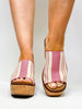 Corky's Pink Natural Stripe 2 Mugshot Shoes