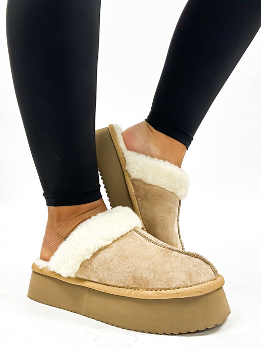 Corky's Camel Faux Suede Cuddle Up Boots