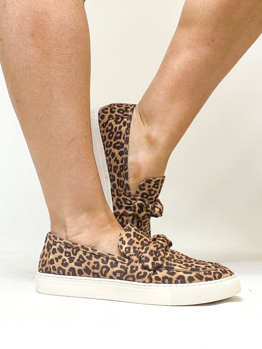 Corky's Leopard Why Knot Shoes