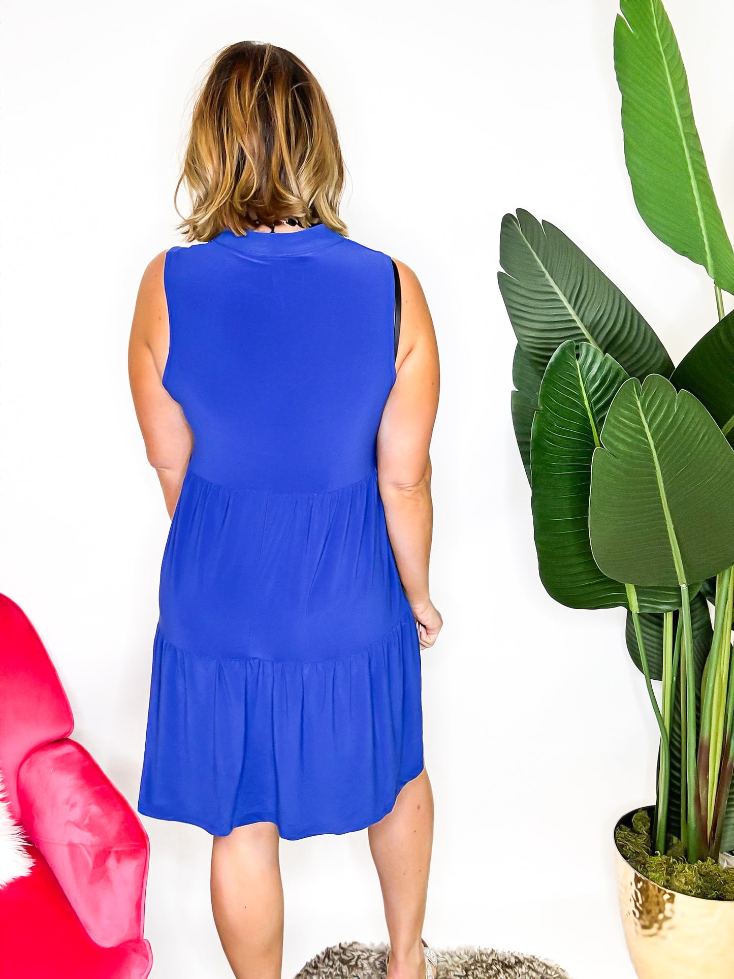 The Liz Dress in Royal Blue - Reg/Curvy