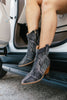 Corky's Black Washed Rhinestone Front Row Boots