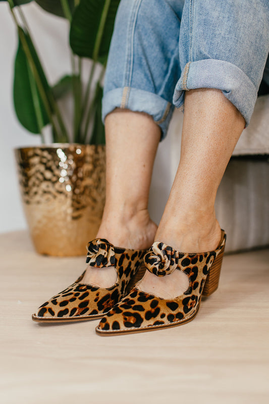 Corky's Leopard Velvet Knot Gonna Happen Shoes