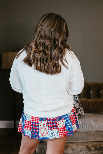 Firecracker Floral Sweater