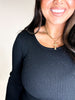 Jet Black Basic Top - Reg/Curvy