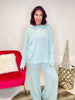 Bundled Up Lounge Set in Aqua - Reg/Curvy - FINAL SALE