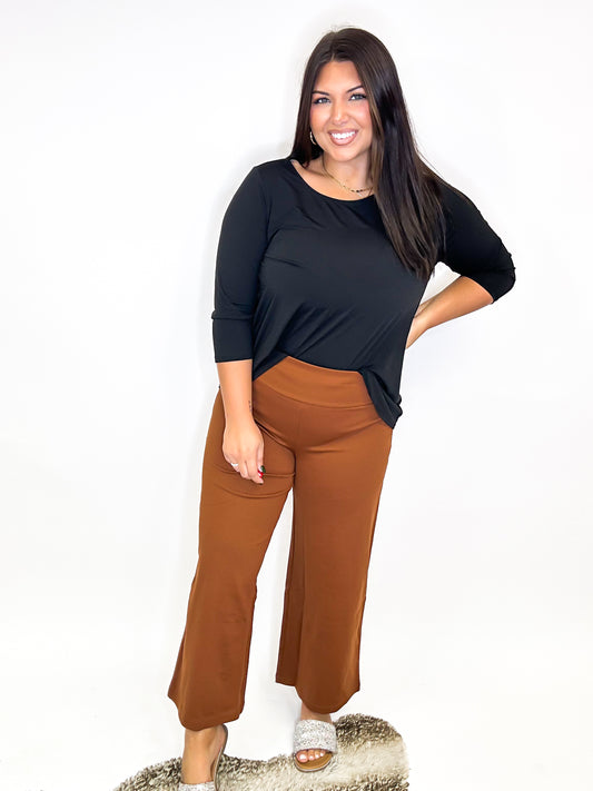 Crop Chic Pants in Rust - Reg/Curvy