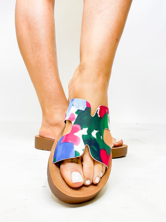 Corky's Floral Hold Please Sandals