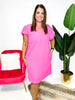 Nicole Dress in Hot Pink - Reg/Curvy