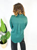 Classic Kathryn Button Up Top in Forest Green - Reg & Curvy