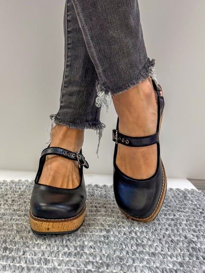 Corky's Black Pity Party Sandals