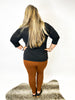 Structured and Slimming Pants in Rust - Reg/Curvy